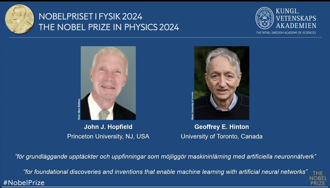 2024諾貝爾物理獎揭曉！AI教父與「深度學習先驅」共享桂冠