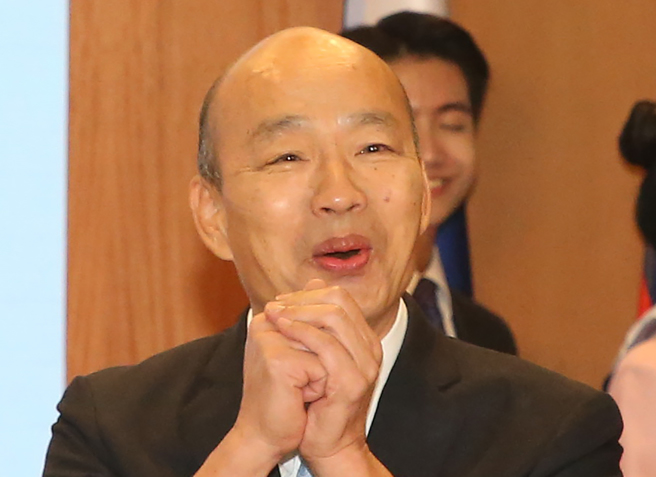 立法院长韩国瑜（前）。（资料照,赵双杰摄）