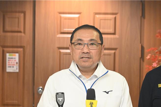 新北市長侯友宜呼籲中央，多給新北市治水上的資源。（王揚傑攝）