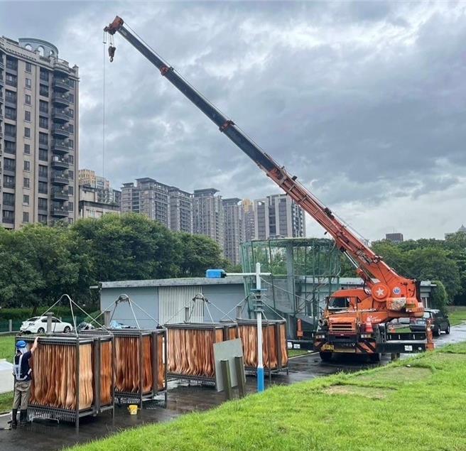 北大污水厂改善预计年底完工。（新北市水利局提供）