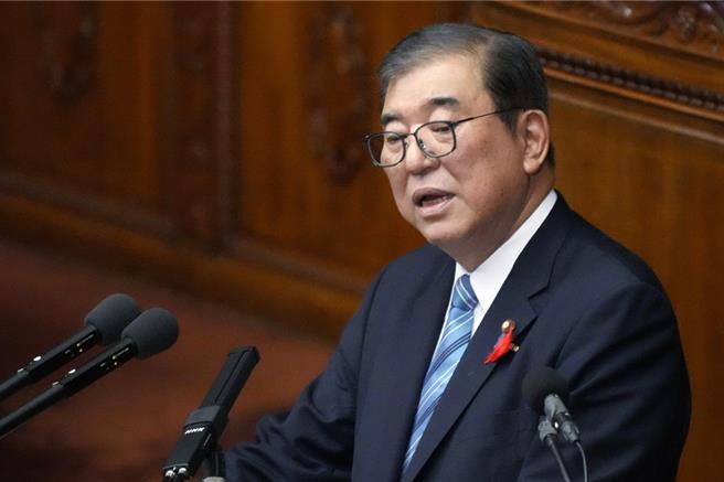 日本首相石破茂4日下午发表就任后的首次施政演说。（美联社）