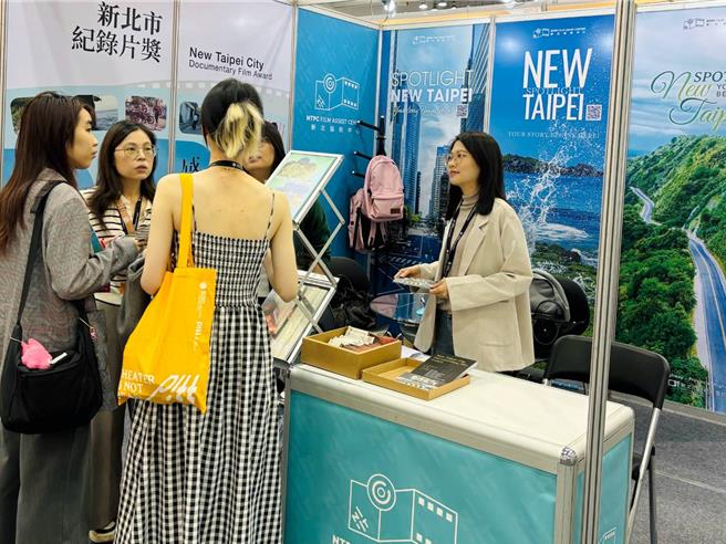 新北協拍中心首度前進韓國釜山「亞洲內容暨電影市場展」推廣新北場景。（新北市新聞局提供）