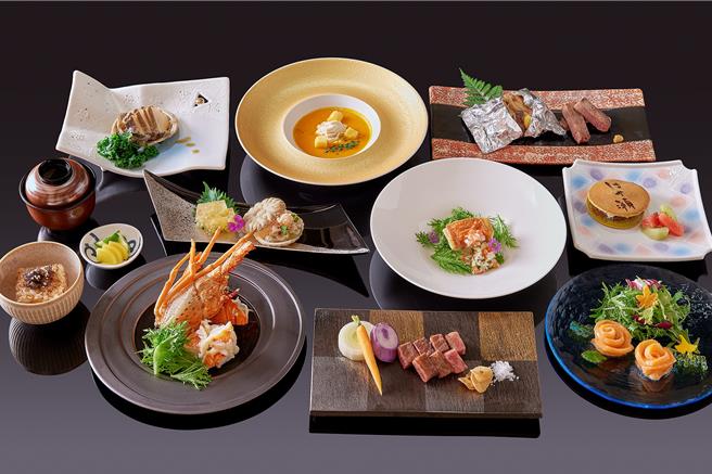 「HAYASE铁板烧」新菜单上市，可吃到日本和牛、伊势龙虾，以及当季旬鱼等9道料理，每日午餐时段供应。（JR东日本大饭店台北提供）