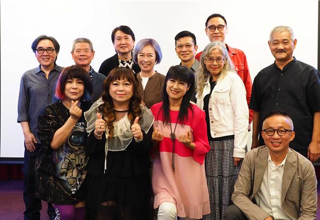 熊美玲今为「重现与飞越 林秋离音乐故事展」举办发布会，南方二重唱、王瑞瑜等眾多星友站台。（创客音乐工作室提供）