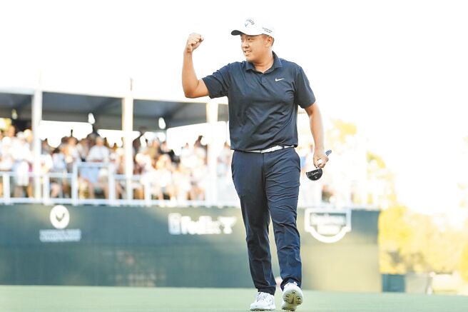俞俊安成為史上第3位奪下PGA冠軍的台灣選手。（PGA提供）