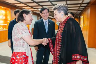 午宴瓜地马拉第一夫人访团  林佳龙夫人罕见现身