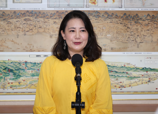 民进党立法院党团干事长吴思瑶9日在立法院受访。（姚志平摄）