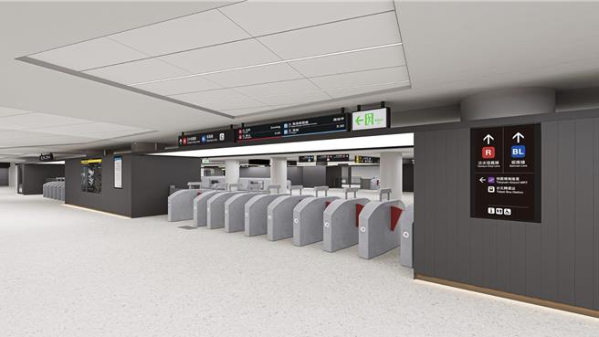 淡水信义线台北车站B3层大厅，将于11月起施工，预计分四阶段施工、明年底前完工。（台北捷运公司提供／刘彦宜台北传真）