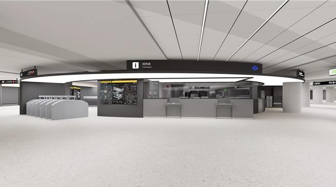 台北捷运公司与台湾设计研究院推「台北捷运再设计」计画，考量台北车站逐渐不敷使用因此着手改造，未来将扩建并调整询问处位置，让询问处呈现通透明亮的开放感。（台北捷运公司提供／刘彦宜台北传真）