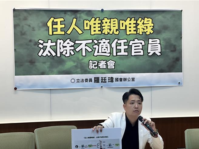 國民黨立委羅廷瑋。（周毓翔攝）