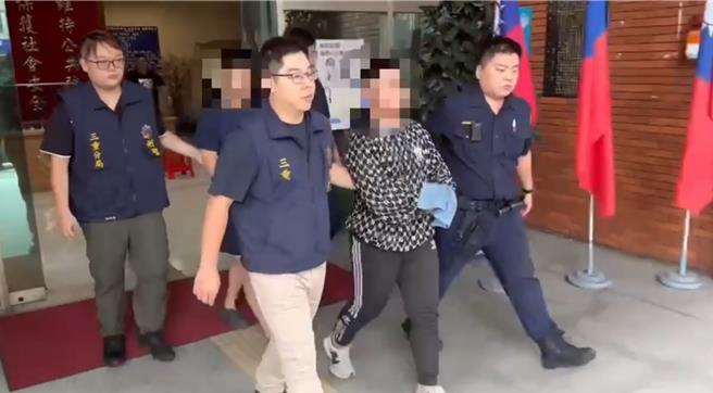 王嫌及郑嫌被依妨害自由、伤害等罪嫌移送。（警方提供）