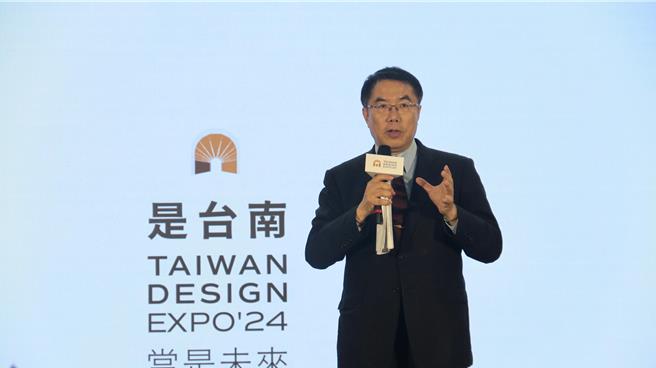 台南市长黄伟哲欢迎去外国民眾前来台南参与台湾设计展。（台南市政府提供／曹婷婷台南传真）