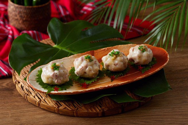 福容福隆店_「古味传香南华芋」选用花莲南华芋头，细腻鲜甜绵密，散发浓郁古早味。(福容饭店提供)