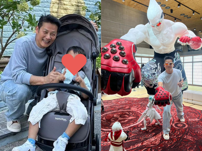 徐乃麟晒出和宝贝孙子合照。（图／翻摄自徐乃麟 脸书）