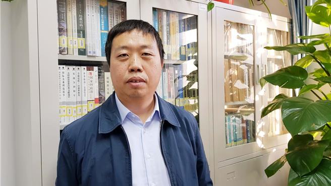 北京联合大学台湾研究院院长李振广。（蓝孝威摄）