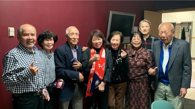 嘉義市長黃敏惠於美東時間9日晚間與僑胞一同祝福「中華民國生日快樂」。（嘉市府提供／廖素慧嘉市傳真）