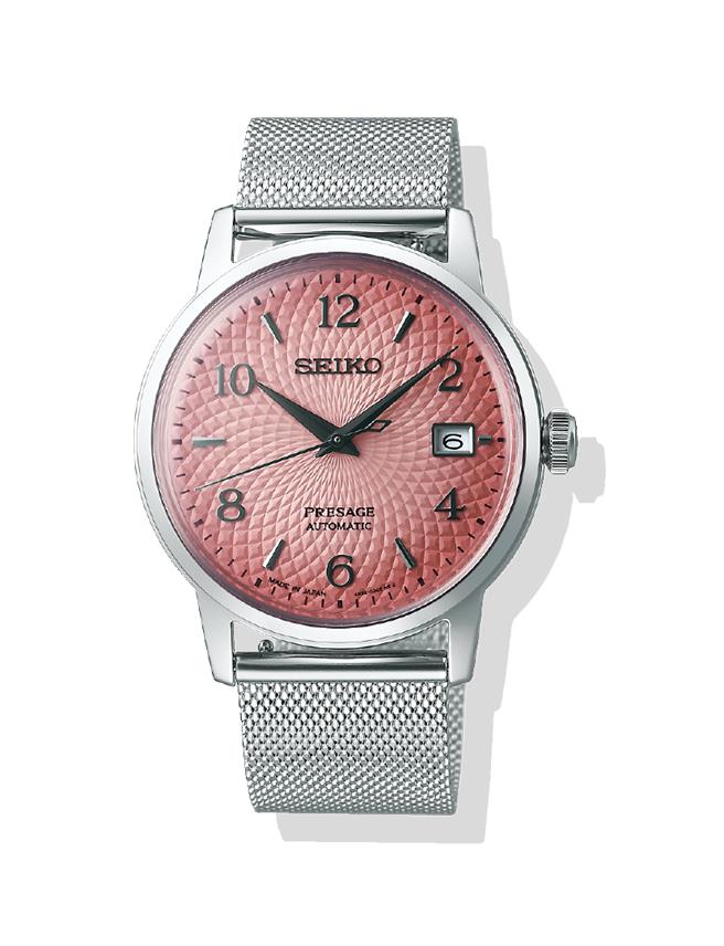 林口三井Outlet推「SEIKO调酒师机械表SRPE47J1」，原价1万9500元、优惠价6999元。（三井提供／朱世凯台北传真）