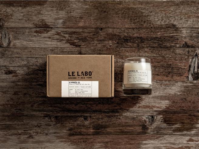 Le Labo 絲柏21香氛蠟燭。（Le Labo提供／黃唯淯台北傳真）