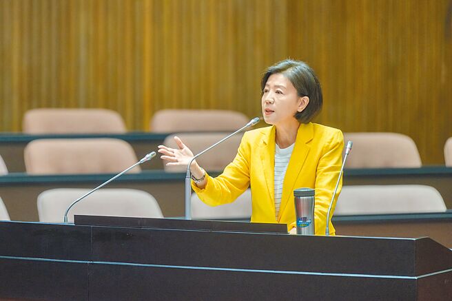 國民黨立委王育敏針對嘉義縣政府提報的提升人行安全計畫其中1案獲補助提出質疑，進而要求行政院徹查是否存在圖利弊端。（王育敏國會辦公室提供／呂妍庭嘉義傳真）