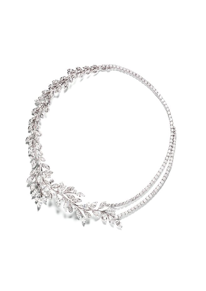 伯爵顶级珠宝白金钻石项炼，约1300万元。 （PIAGET提供）