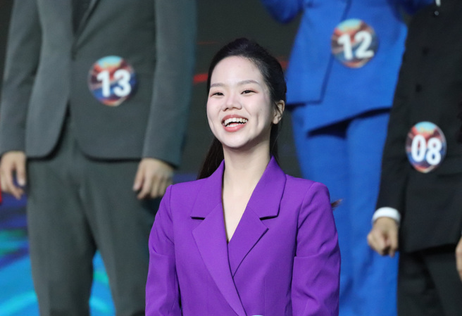 【2023第15屆海峽兩岸電視主持新秀會】銀獎傅繼嫻。(圖片/中華兩岸文經協會提供)