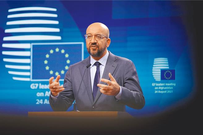 會晤大陸總理李強，歐洲理事會主席米歇爾：中國必須調整其行為以解決貿易爭端。（新華社資料照片）