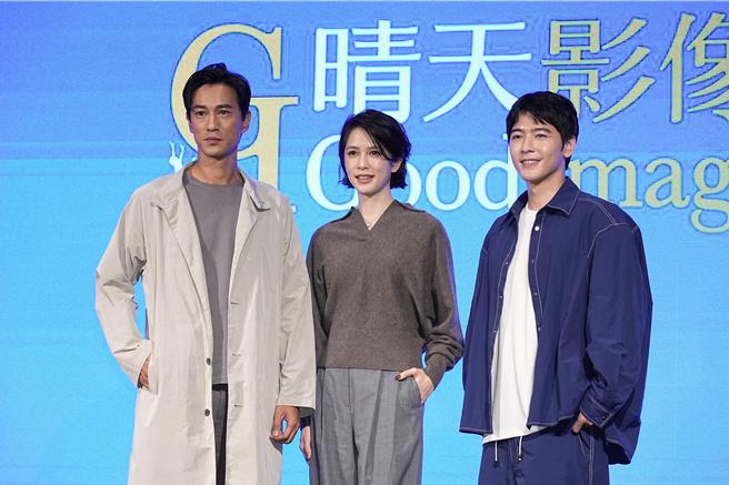 锺承翰（左起）、刘奕儿、李宗霖出席晴天影像10周年活动。（罗永铭摄）