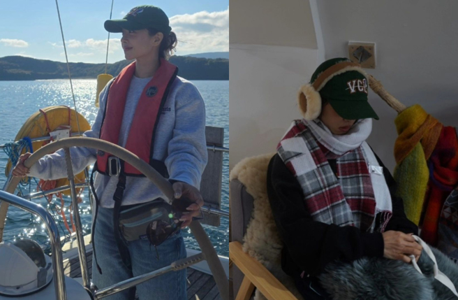 蔡依林意外习得驾船技能。（图／IG@jolin_cai）