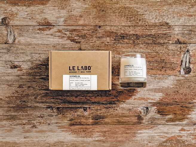 Le Labo絲柏21香氛蠟燭。（Le Labo提供）