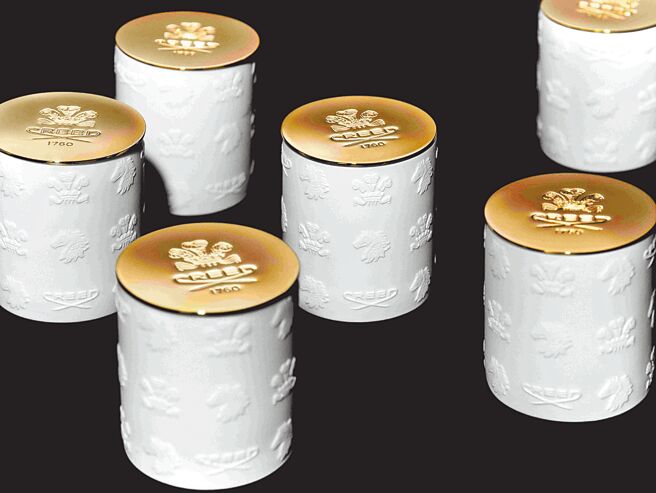 Creed居家香氛陶瓷蠟燭，提供五種香氛供選擇。（Creed提供）