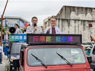 李四川陪同掃街  謝國樑：罷免為基隆帶來仇恨與不確定性