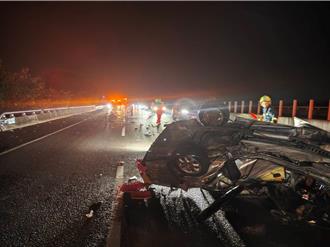 國3雲林段深夜重大車禍 2死5人輕重傷