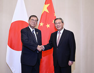 石破茂會李強 強調台海和平