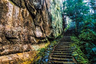 森游竹县 游客最爱狮山古道