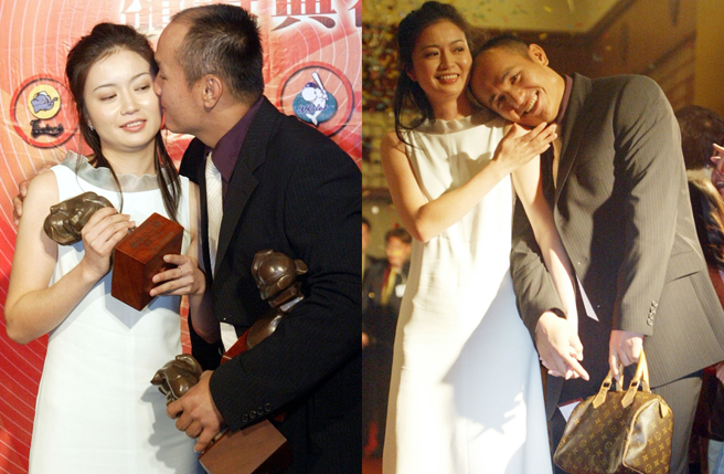 张泰山当年与吴静宜在球场结婚。（图／中时资料照）