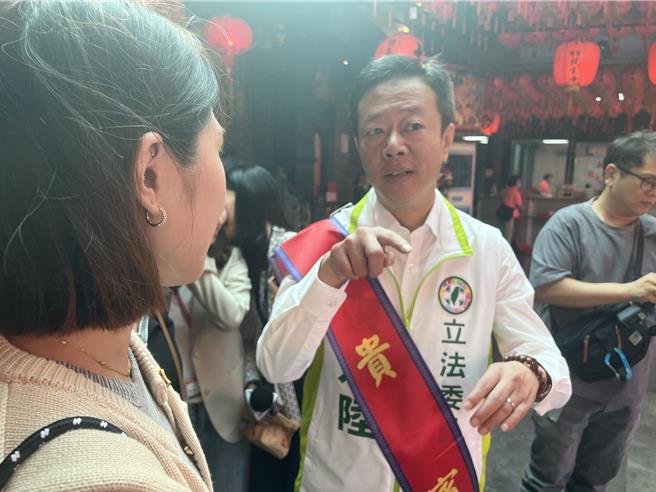 民進黨立委張宏陸認為黨內有人要爭取新北市長職位是好事，但要及早來準備。（王揚傑攝）