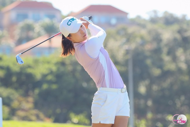 侯羽桑目前暂时并列第4，是台湾球员表现最佳。(TLPGA提供)