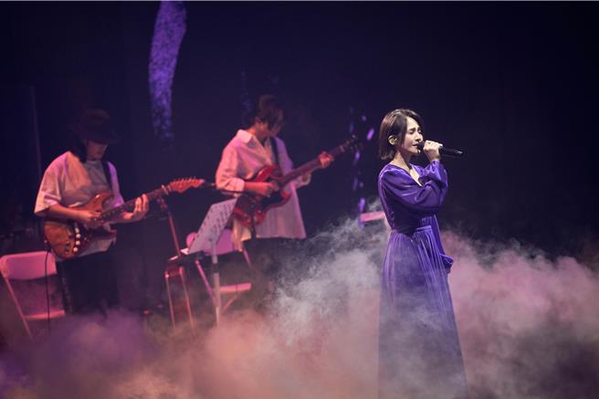 梁文音12日在TICC开唱。（环球音乐提供）