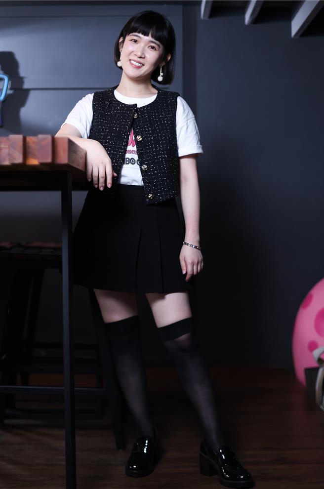 孙可芳讚老公刘冠廷是她的最佳神队友。（陈俊吉摄）