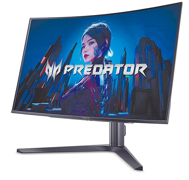 Acer最新曲面电竞萤幕Predator X32 X，建议售价3万9999元，首批原价屋独家贩售。（Acer提供）