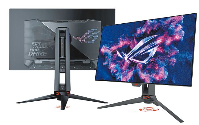 ROG Swift OLED PG27AQDP电竞萤幕，建议售价3万2900元，原价屋早鸟预购价2万9888元。（ROG玩家共和国提供）