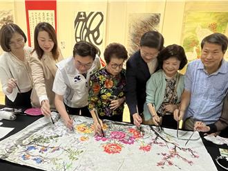 國際藝術聯展今起新北藝文中心展出 劉和然提筆畫水墨