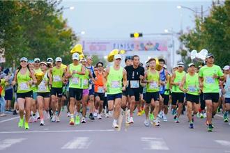 埔里山城派對馬拉松開跑 3500名跑友挑戰國道6號