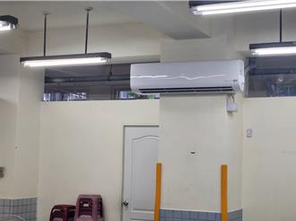 淡水首座！鄧公國小桌球教室裝冷氣 學生練球更舒適