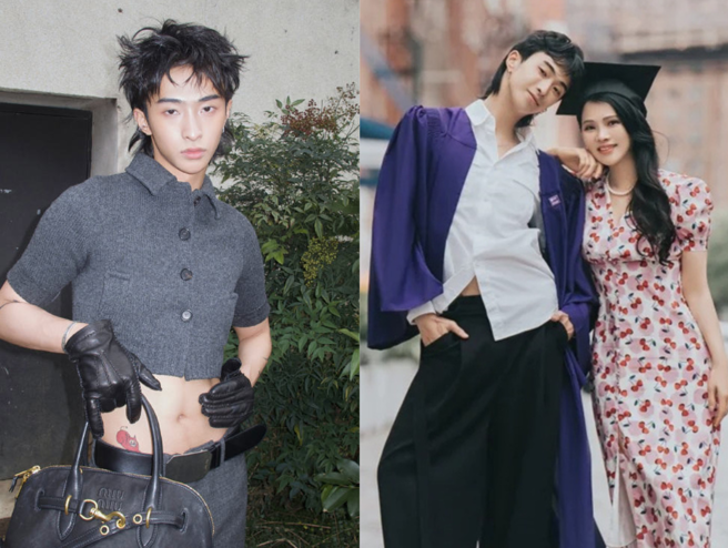 「小哈利」庾恩利為伊能靜與前夫庾澄慶（哈林）所生的兒子。（圖／翻攝自微博）