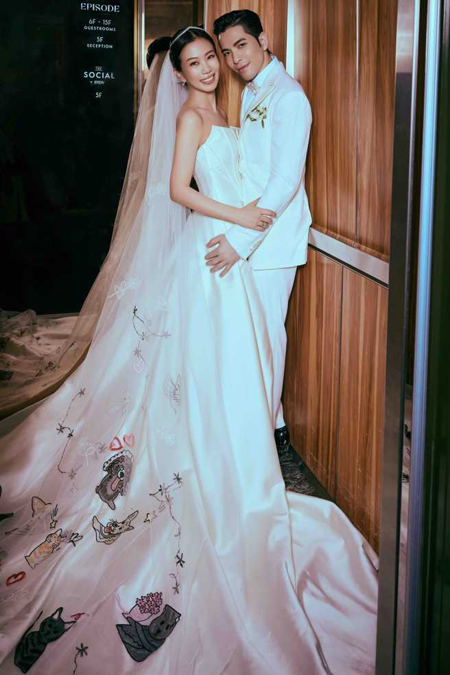 萧敬腾与Summer的婚纱照抢先曝光。（喜鹊娱乐提供）