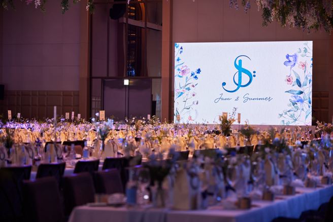 萧敬腾婚礼布置非常精致。（JS wedding提供）