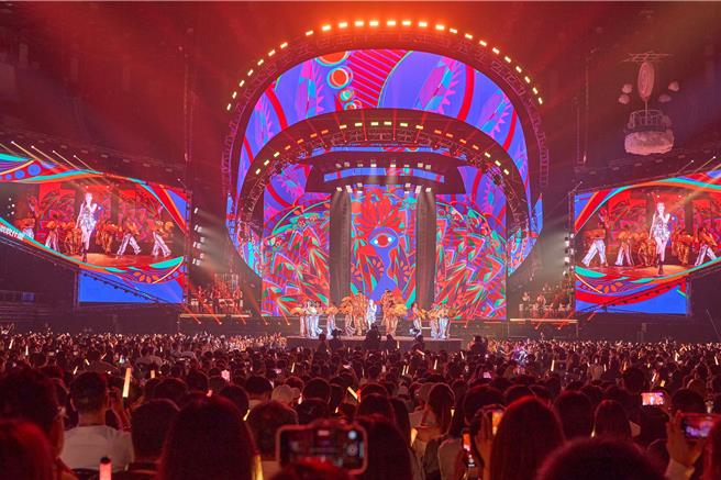 王心凌13日在小巨蛋开唱。（天晴娱乐／宽宏艺术提供）