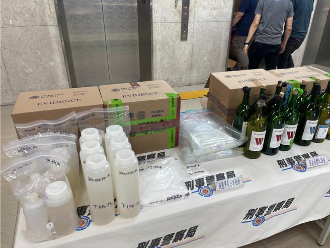 警方跨國合作破獲以紅酒走私毒品案。（林郁平攝）