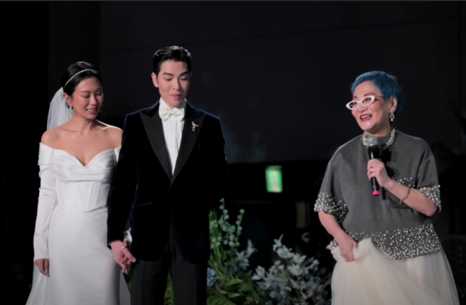 張小燕不忘叮囑蕭敬騰，千萬不要讓Summer哭泣。（圖／喜鵲娛樂提供）